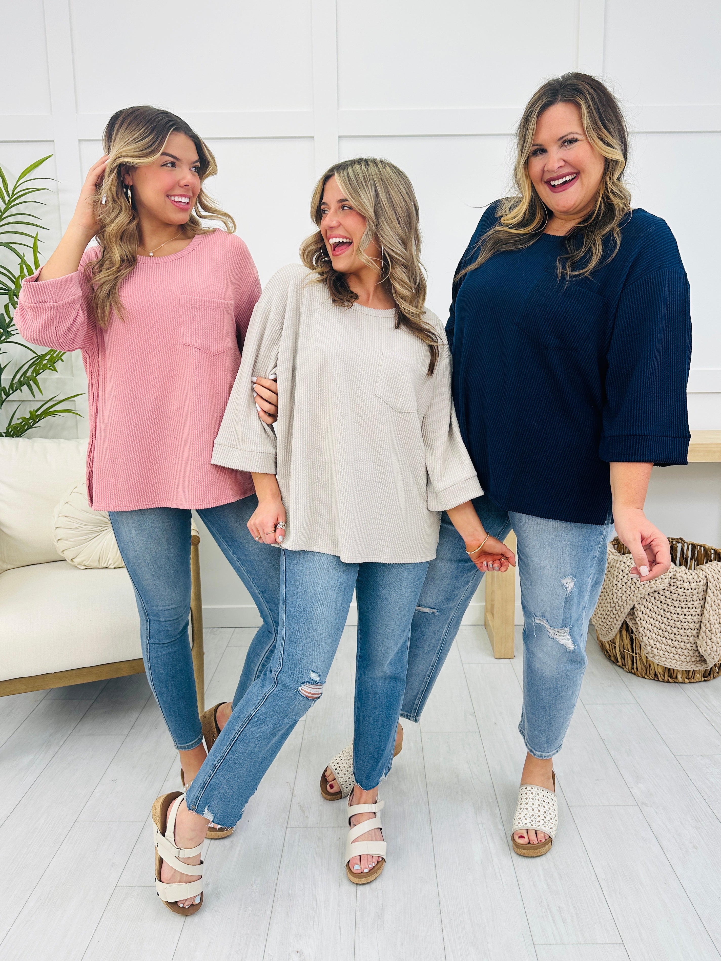 All Day Appeal Top- Multiple Colors!