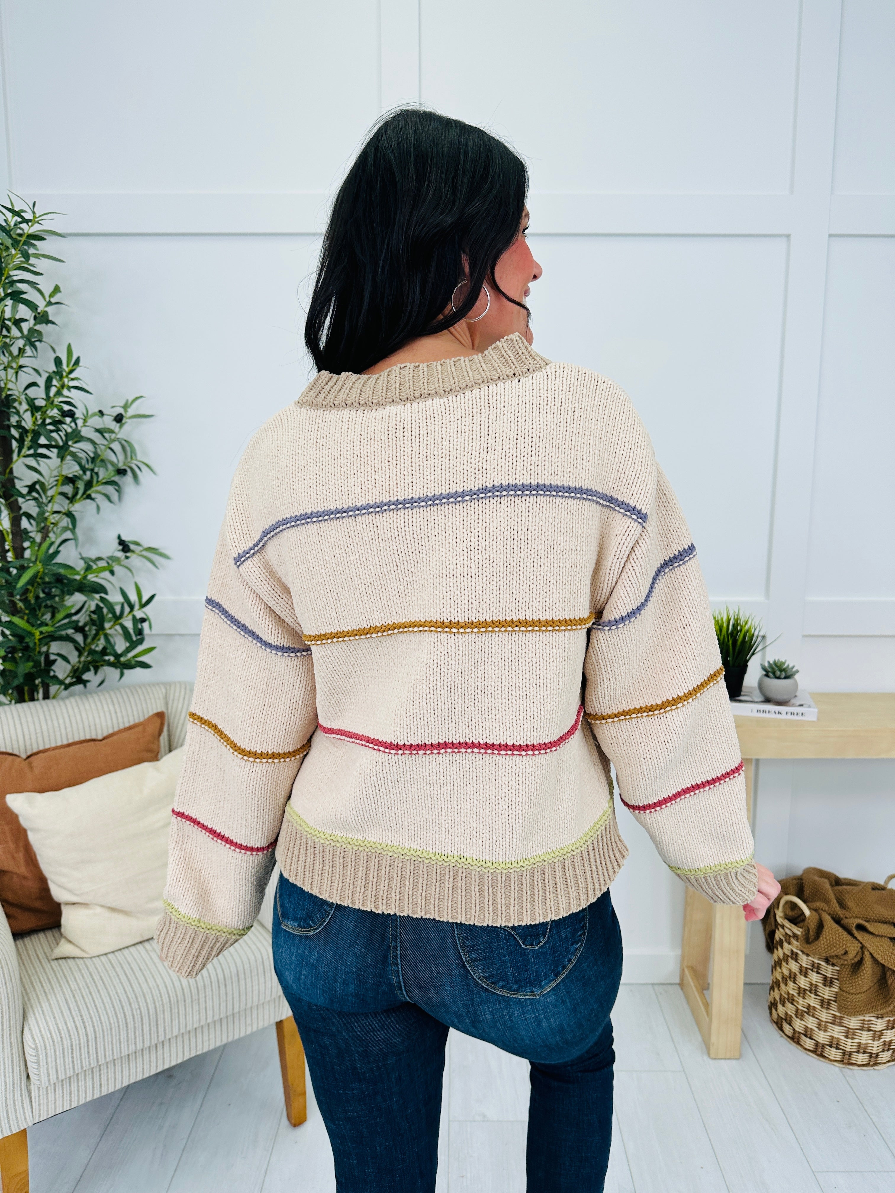 All Lined Up Cardigan